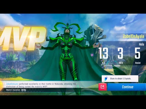 Marvel Super War | Hela Odinsdottir, The Goddess of Death | Gameplay Review | MOBA 5v5 | MVP
