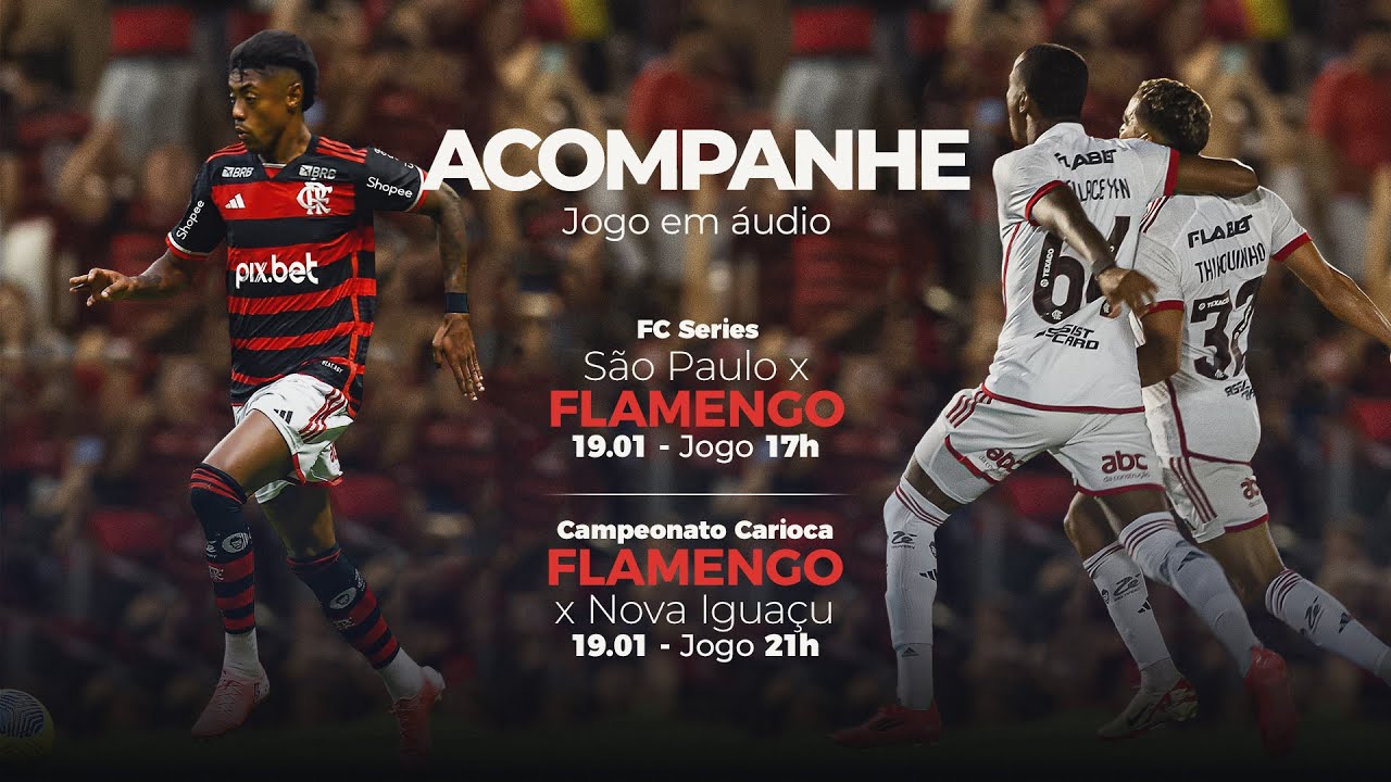 São Paulo x Flamengo | Flamengo x Nova Iguaçu PRÉ E PÓS-JOGO EXCLUSIVO FLATV - AO VIVO - 19/01