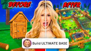 I Let MY AI BUILD MY BASE in 99 NIGHTS IN THE FOREST... *INSANE*