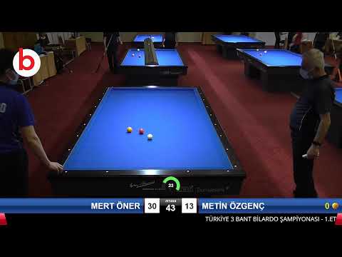 MERT ÖNER & METİN ÖZGENÇ Bilardo Maçı - 2021 1.ETAP ERKEKLER-9.TUR