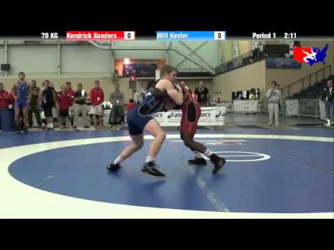 Kendrick Sanders vs. Will Keeter at 2013 ASICS University Nationals - GR