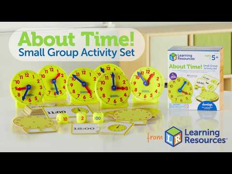 Відео огляд Розвивальний набір для групи "Вчимо час з картками" Learning Resources