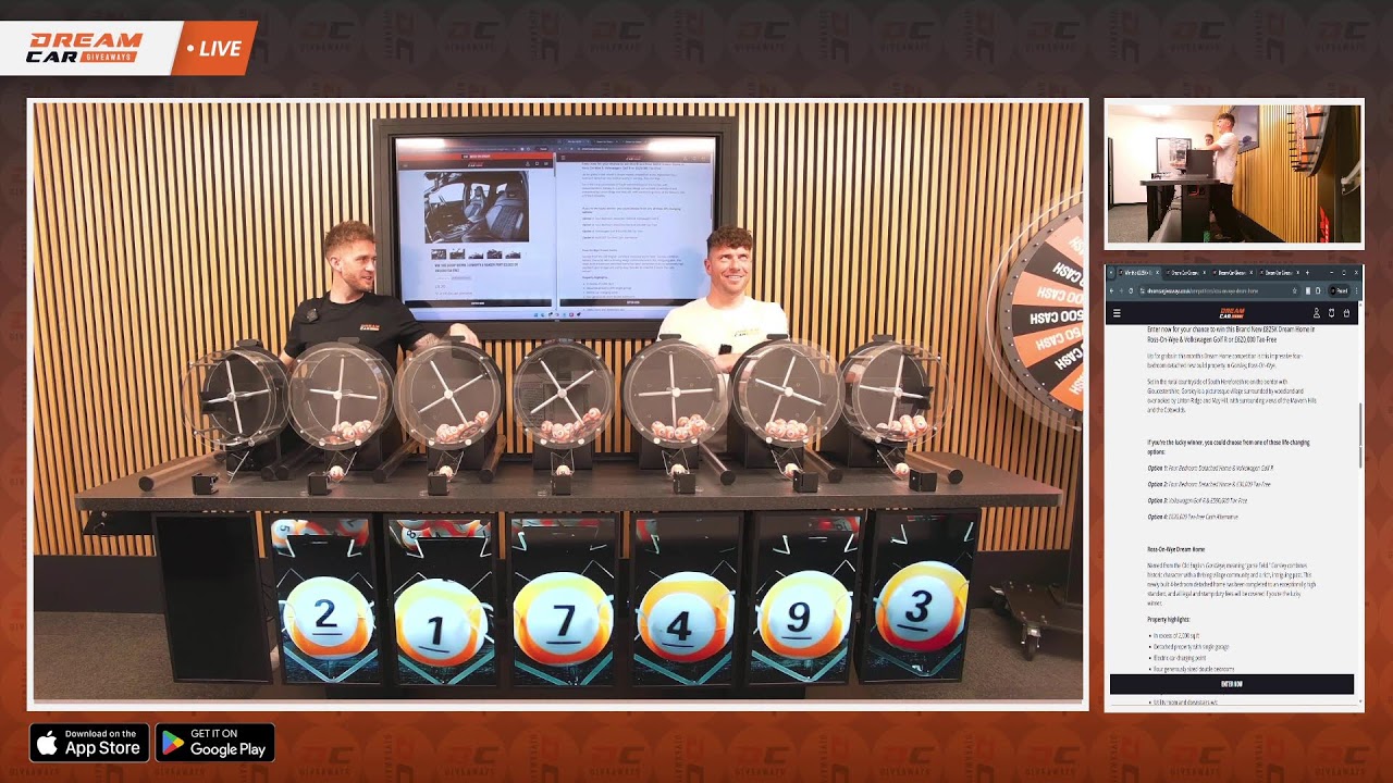 SUNDAY 12TH APRIL 2026 - LIVE DRAW