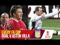 Every FA Cup Goal v Aston Villa in the PL Era | FA Cup Third Round | Manchester United v Aston Villa