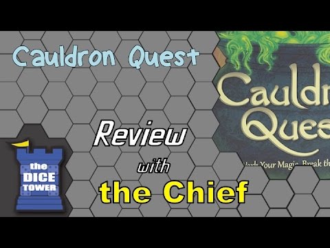 The Dice Tower: Chief Reviews Cauldron Quest