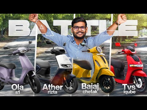 OLA vs Ather vs Bajaj vs TVS - Which is Better?