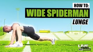WIDE SPIDERMAN LUNGE exercise video thumbnail