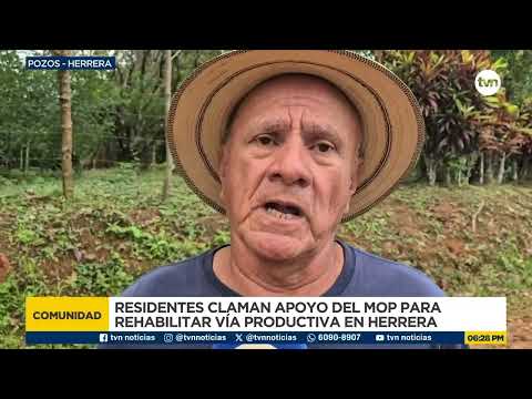 Productores de Los Pozos en Herrera reúnen dinero para reparar caminos