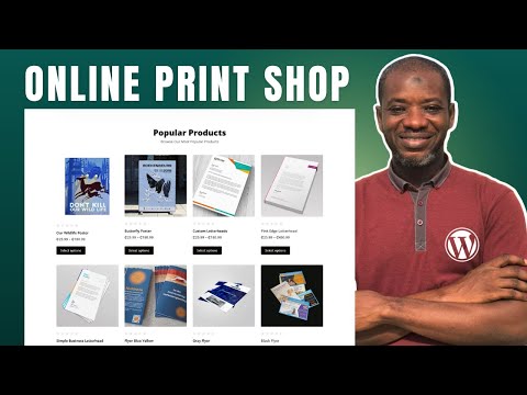 How to Make a Print Shop Online Store in WordPress | Make an eCommerce Website