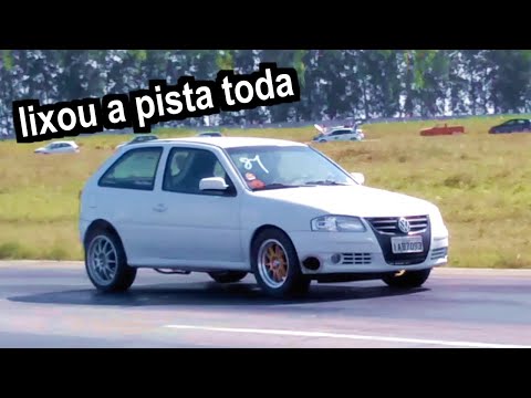 Felipe Calheiros - Gol Turbo nº81 Destracionando nos 201mts No Prep da Paraíba NE Drag Racing