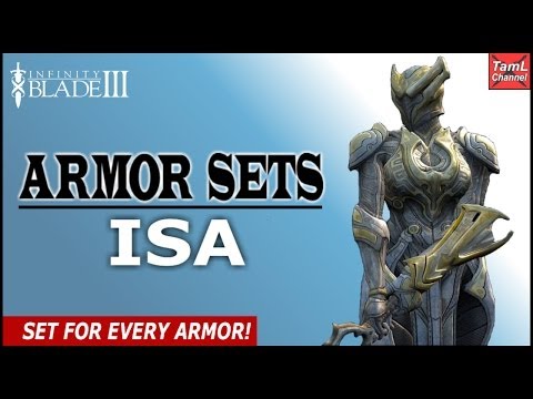 Infinity Blade 3: ALL ISA ARMOR SETS! (Part 1)