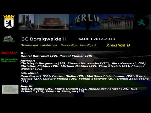 SC Borsigwalde II Kader 2012-12 Kreisliga B 2.Abteilung