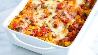 Easy Vegetable Lasagna Recipe - How to Make Fresh Vegetable Lasagna
