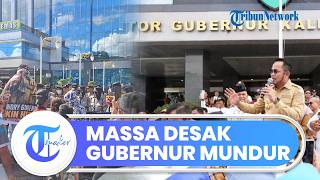 Duduki Kantor Gubernur Kaltim, Massa Unjuk Rasa Serahkan Rapor Merah Rudy Mas'ud ke Kejaksaan