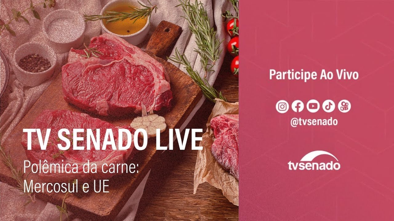 TV Senado Live: entenda o acordo entre Mercosul e UE e a polêmica sobre comércio de carne - 6/12/24