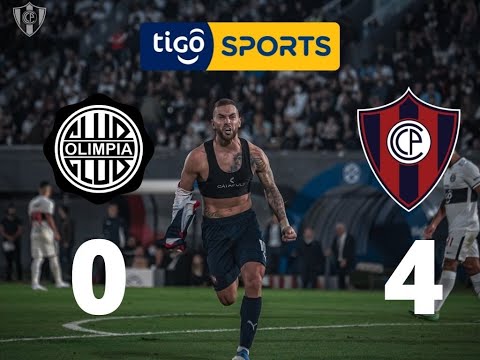 Olimpia 0 Cerro Porteño 4, Relatos Rubén Dario Da Rosa - Tigo Sports - Torneo Apertura 2022