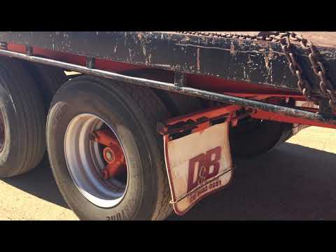 QE18 - 1995 Oliver 40' Walking Axle Bogie Axle Slide and Tilt Trailer