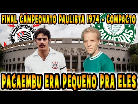Corinthians 1 x 1 Palmeiras Final Paulista Championship 1974 1st Compact Game