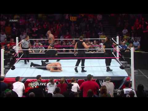 Big Show vs  The Shield & Randy Orton   4 on 1 Handicap Match  Raw, Nov  4, 2013