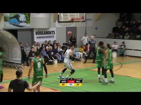 Michael Gilmore tomahawk dunk vs. Nässjö Basket