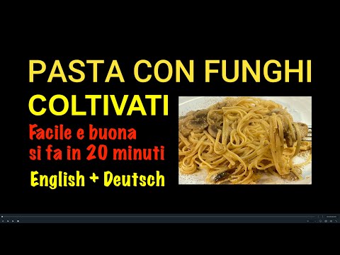PASTA CON FUNGHI COLTIVATI