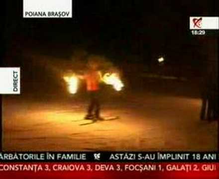 Spectacol nocturn inedit pe Pârtia Bradul