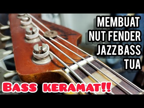 Making a Fender Jazz Bass Calcium Nut is DREAM!