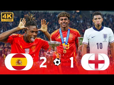 Spain Vs England | 2 - 1 | Extended Highlights And Goals Euro Final 2024