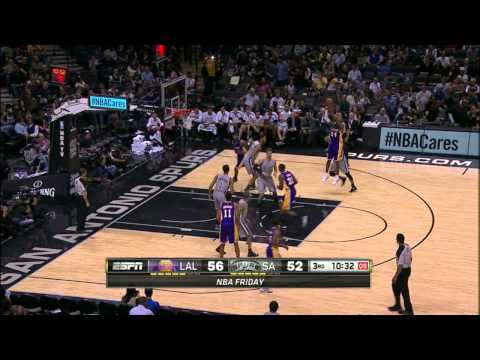 Ed Davis Highlights Lakers vs. Spurs 12.12.2014 - 2 Points, 6 Rebounds
