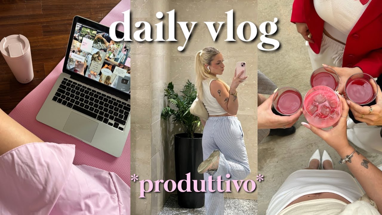 DAILY VLOG PRODUTTIVO🧘🏼‍♀️🎀🥥 I eventi, pilates, healthy recipes, realistico
