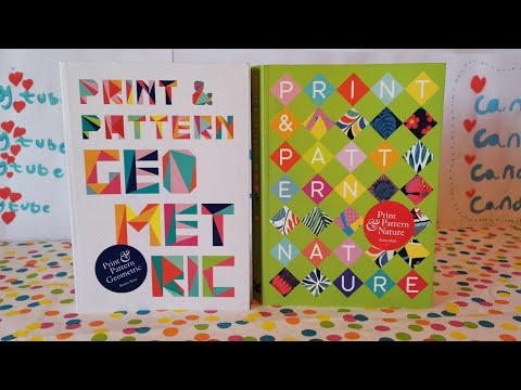 Bowie style print and pattern, review on geometric style and nature style books.