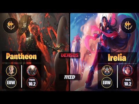 Perkz PANTHEON (Mid) [Conqueror] VS IRELIA - Challenger EUW Patch 10.2