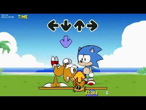 Spinning my tails/ FNF "Friends from the future." Ordinary Sonic vs Tails