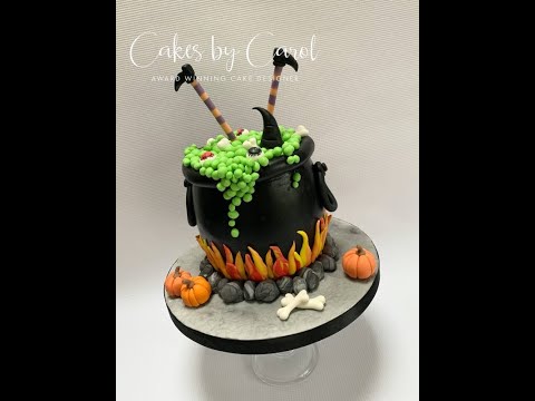 How to Make a Witches Cauldron Cake | Step-by-Step Cake Decorating Tutorial