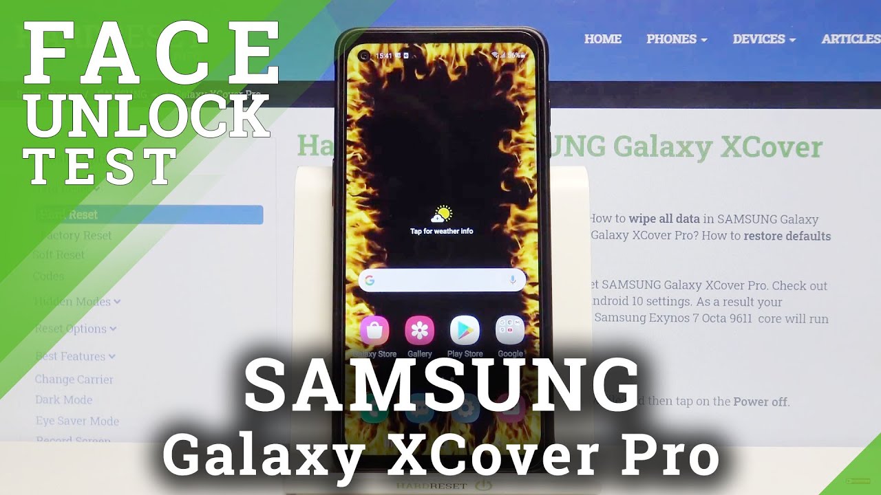 Test Face Unlock and Check its Speed - SAMSUNG Galaxy XCover Pro