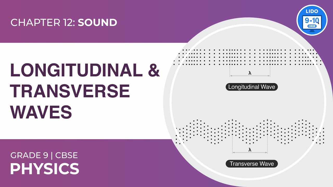 Sound waves - Longitudinal and Transverse waves | Sound | Class 9 Physics Chapter 12
