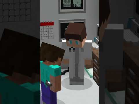 BOYS vs GIRLS - GOING TO THE DOCTOR |  Minecraft #SHORTS