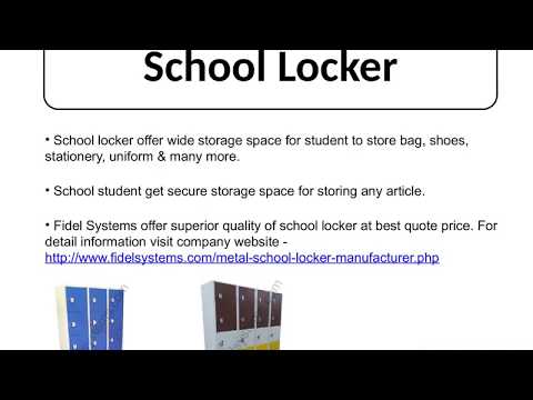 Offering Various Storage Locker - Fidel Systems