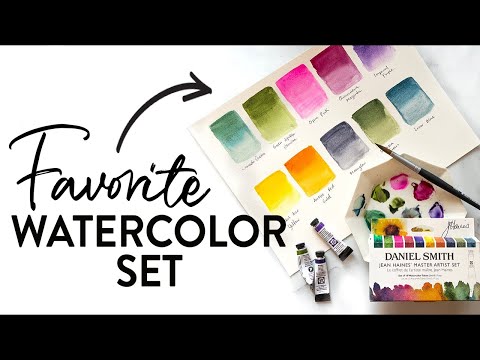 My Favorite Daniel Smith Watercolor Set (Swatching)