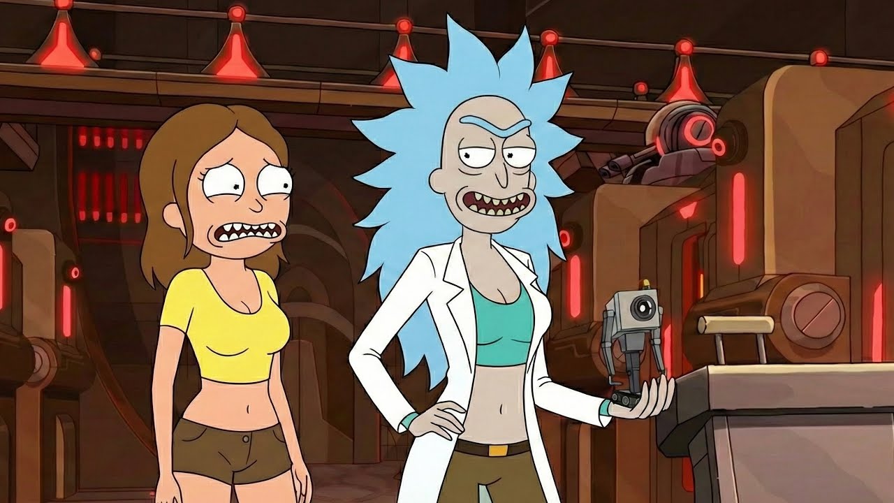 [M2F TG TF] Rick and Morty Get Retconned into Girls?!