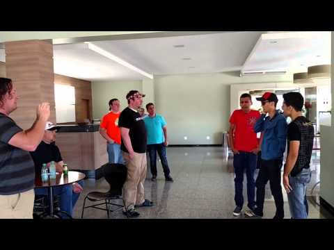 Quarteto Vocallys cantando Benção para Quartet Gold City