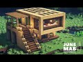 Minecraft: How to Build a Wooden House | Easy Survival House Tutorial #123