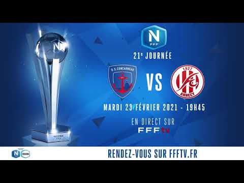J21 : US Concarneau - FC Annecy en direct sur FFFtv (19h45) I National FFF 2020-2021