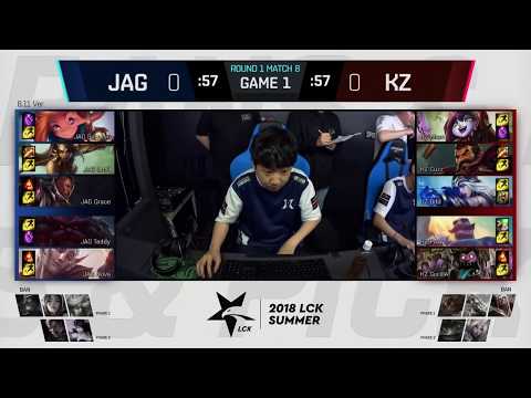 BDD Plays Braum Mid   JAG vs KZ Game 1 Highlights   2018 LCK Summer W1D3