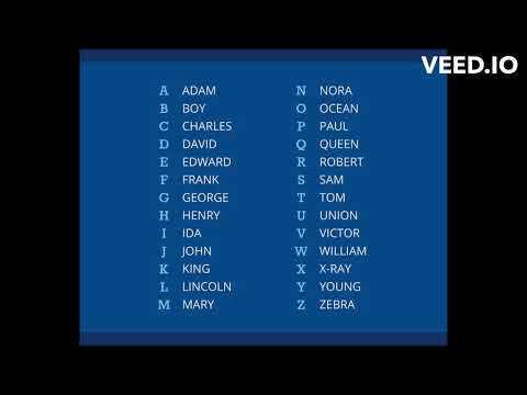 Lapd Phonetic Alphabet