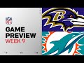 Baltimore Ravens Vs Miami Dolphins Week 9 Game Preview
