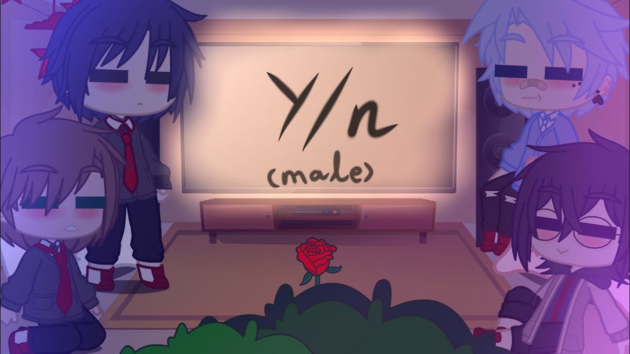 Yarichin b club react to M! y/n