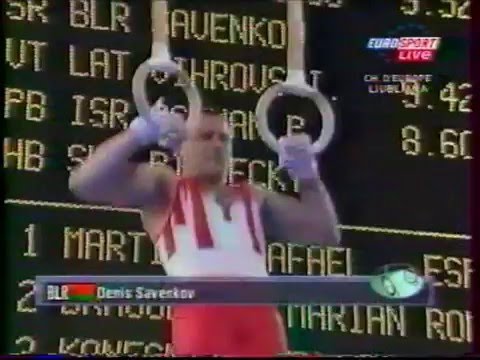 Denis SAVENKOV (BLR) rings - 2004 Europeans Ljubljana AA