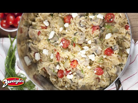 One Pot Greek Creamy Orzo with Chicken Sausage Recipe