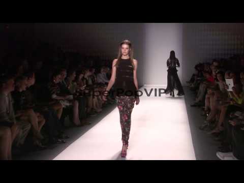 Models walk the runway at Nicole Miller - Runway - Spring...